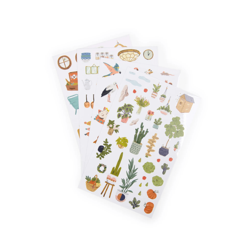 Les Parisiennes Colouring Book with Stickers by Moulin Roty - Maude Kids Decor