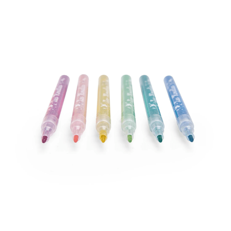 Les Rosalies 6 Glitter Felt Pens by Moulin Roty - Maude Kids Decor