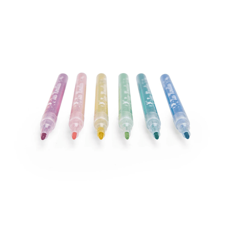 Les Rosalies 6 Glitter Felt Pens by Moulin Roty - Maude Kids Decor