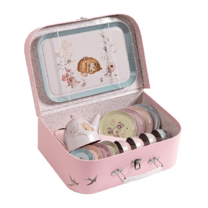 Les Rosalies Metal Tea Set by Moulin Roty - Maude Kids Decor