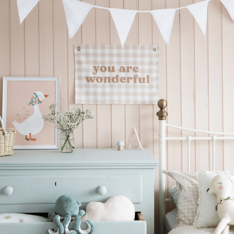 Liberty Fabric Duck Nursery Art Print by The Charming Press - Maude Kids Decor