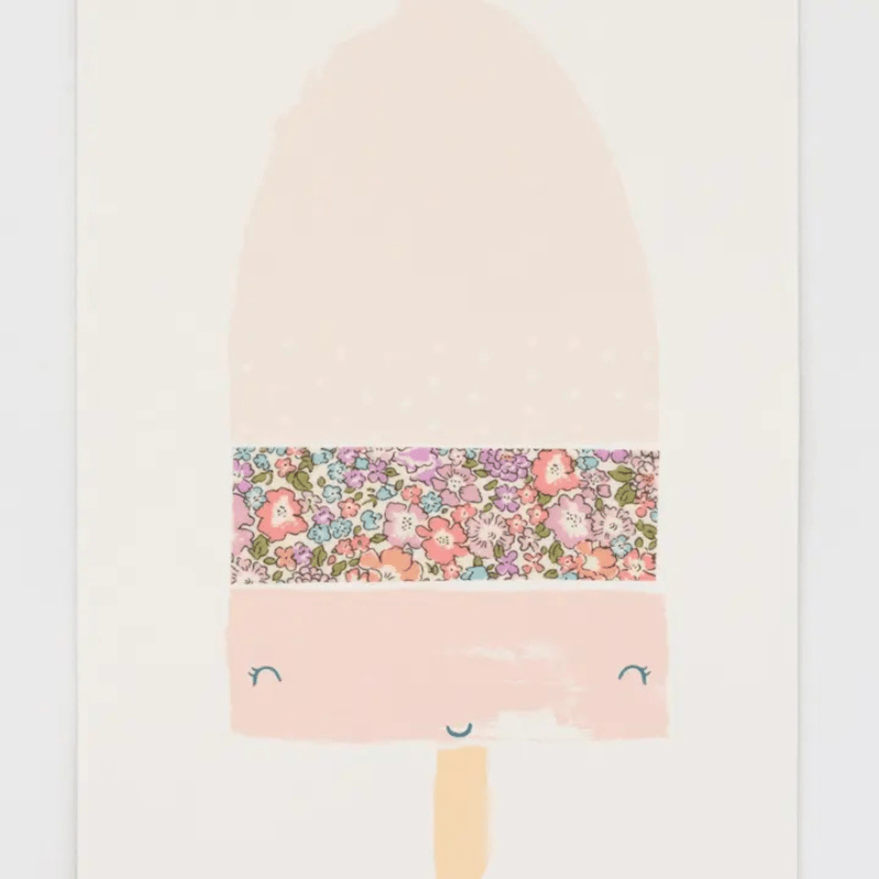 Liberty Fabric Lolly Nursery Art Print by The Charming Press - Maude Kids Decor