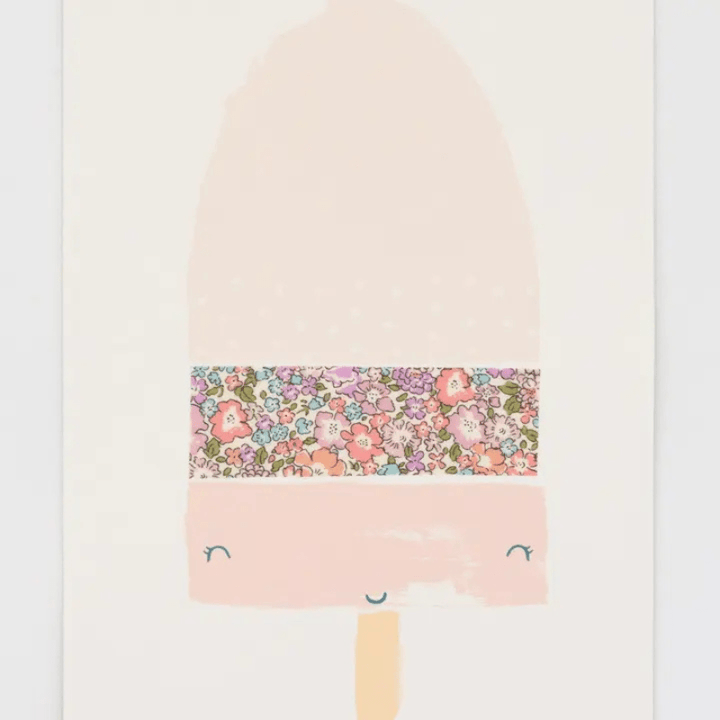 Liberty Fabric Lolly Nursery Art Print by The Charming Press - Maude Kids Decor
