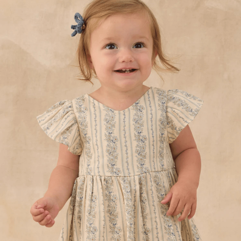 Lila Romper | Blue Floral by Rylee &amp; Cru - Maude Kids Decor