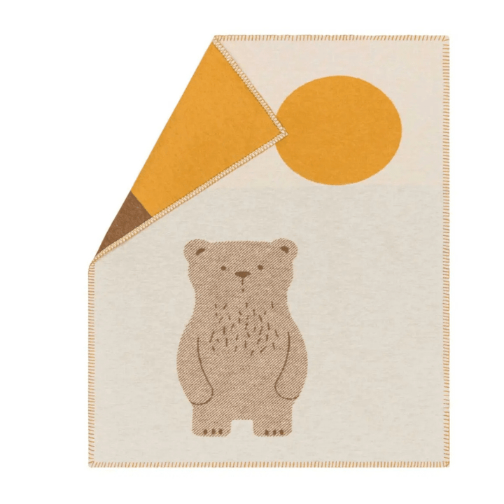 LILI Baby Blanket - Moon Bear | Off White by David Fussenegger - Maude Kids Decor