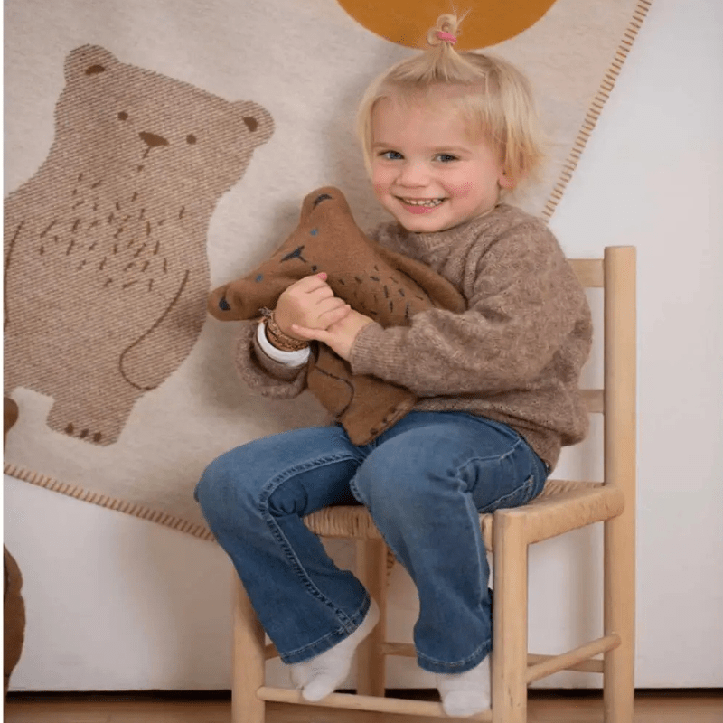 LILI Baby Blanket - Moon Bear | Off White by David Fussenegger - Maude Kids Decor