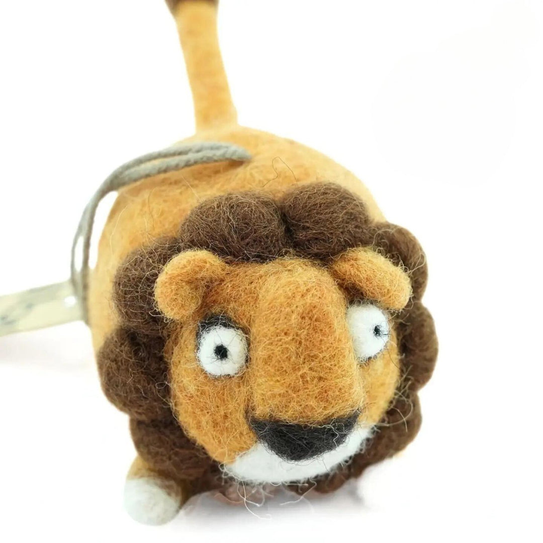 Lion Felt Ornament by Woolbuddy - Maude Kids Decor