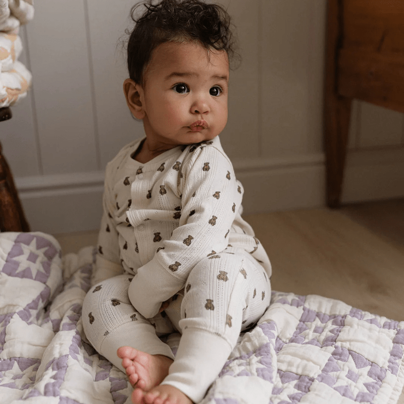 Long John | Pointelle Teddy by New Grain - Maude Kids Decor