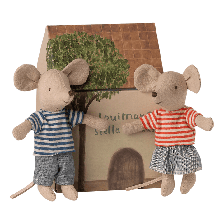 LouiMax and Stella Mouse, Little Brother and Little Sister Mice by Maileg - Maude Kids Decor