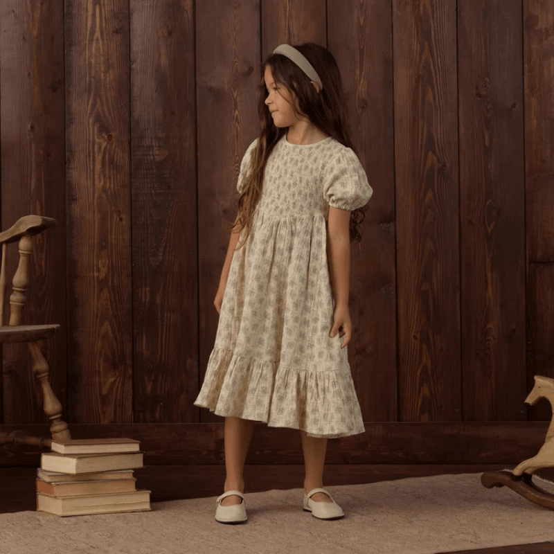 Lydia Dress | Green Iris by Rylee &amp; Cru - Maude Kids Decor