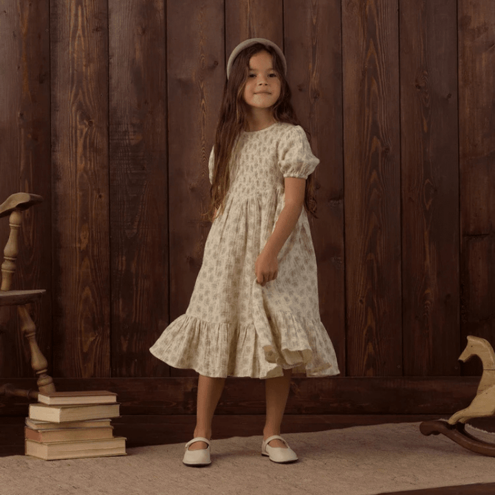 Lydia Dress | Green Iris by Rylee &amp; Cru - Maude Kids Decor