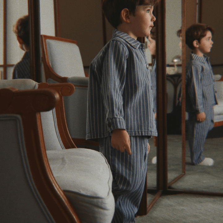 Magot Pants GOTS | Tricolore Bleu by Konges Sløjd - Maude Kids Decor