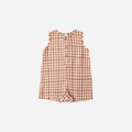 Mavrick Romper | Poppy Gingham by Rylee & Cru - Maude Kids Decor