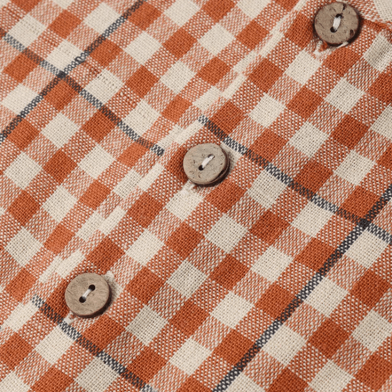 Mavrick Romper | Poppy Gingham by Rylee &amp; Cru - Maude Kids Decor