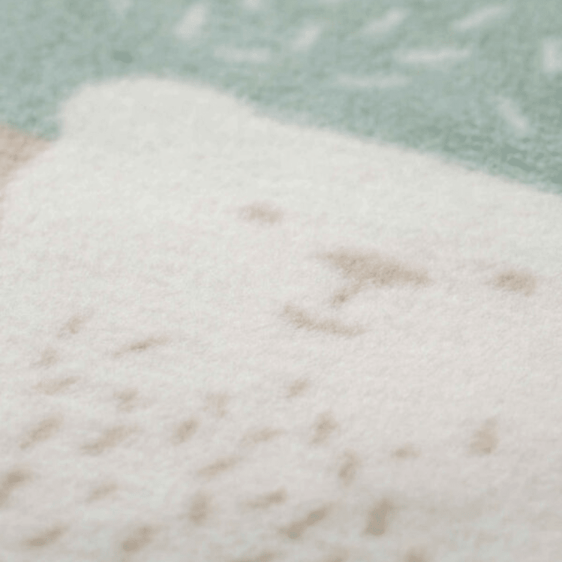 MILA Baby Blanket - Forest Bear | Light Green by David Fussenegger - Maude Kids Decor