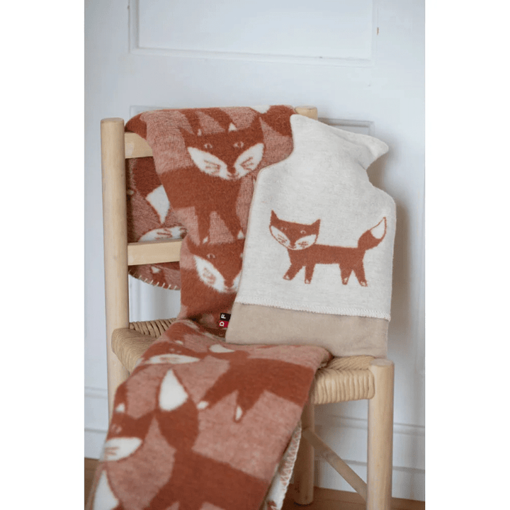 MILA Baby Blanket - Pack of Foxes | Brown by David Fussenegger - Maude Kids Decor