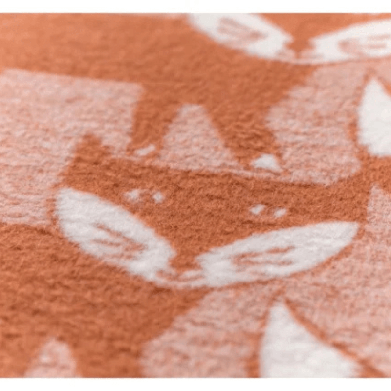 MILA Baby Blanket - Pack of Foxes | Brown by David Fussenegger - Maude Kids Decor