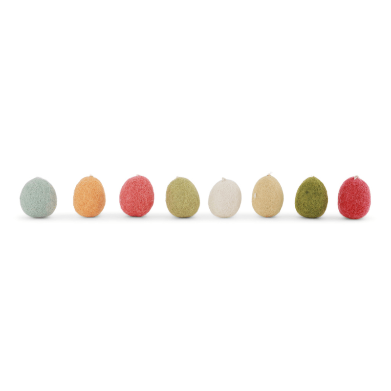 Mini Egg Ornaments (Set of 8) by Én Gry &amp; Sif - Maude Kids Decor