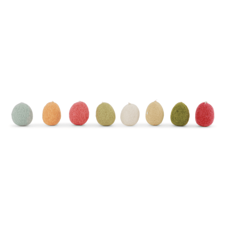 Mini Egg Ornaments (Set of 8) by Én Gry &amp; Sif - Maude Kids Decor