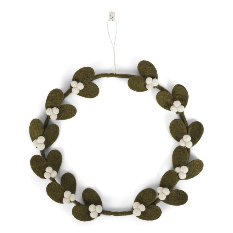 Mistletoe Wreath | Dark Green Big by Én Gry &amp; Sif - Maude Kids Decor