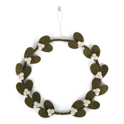 Mistletoe Wreath | Dark Green Big by Én Gry & Sif - Maude Kids Decor