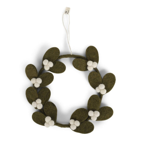 Mistletoe Wreath | Dark Green Small by Én Gry & Sif - Maude Kids Decor