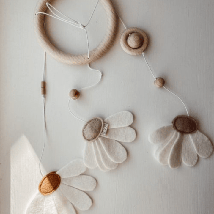 Mobile | Triple Daisy Daylight by Bezisa - Maude Kids Decor