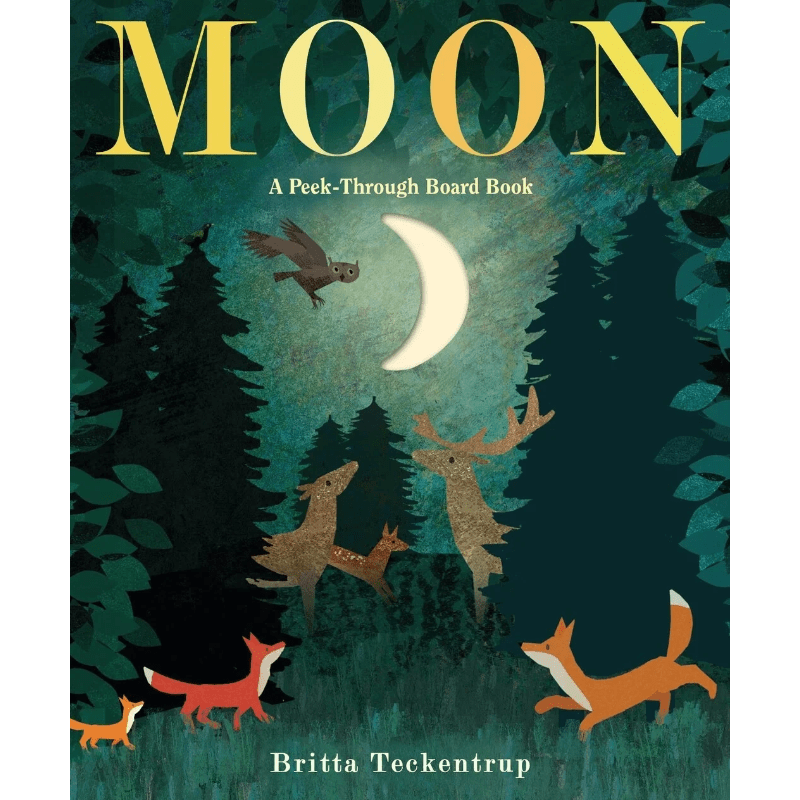 Moon: A Peek-Through Board Book by Britta Teckentrup - Maude Kids Decor