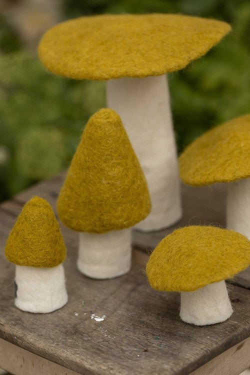 Morel Felt Mushroom by Muskhane - Maude Kids Decor