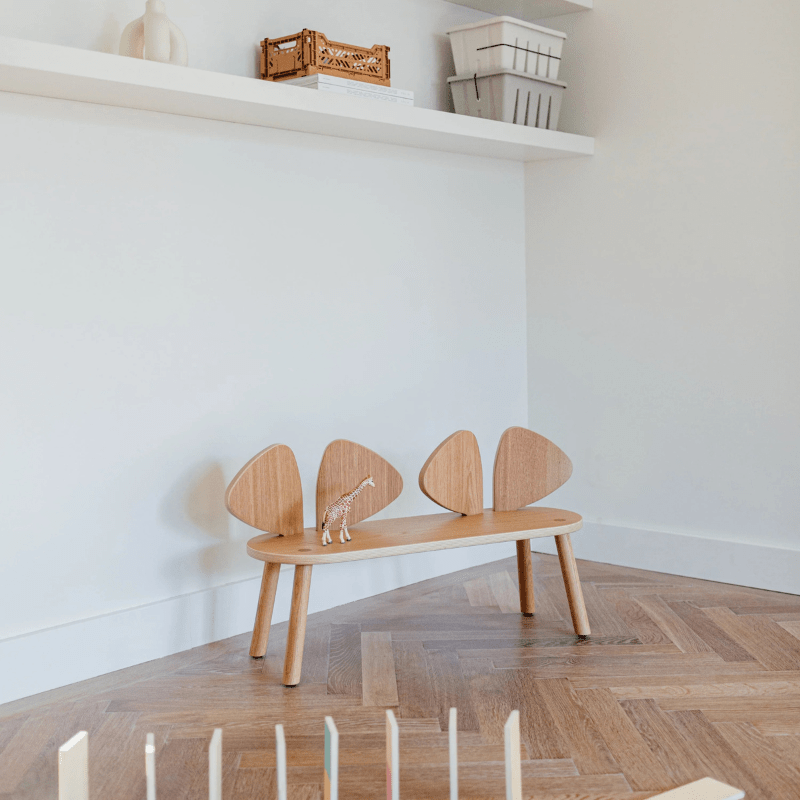 Mouse Bench | Oak by NOFRED - Maude Kids Decor