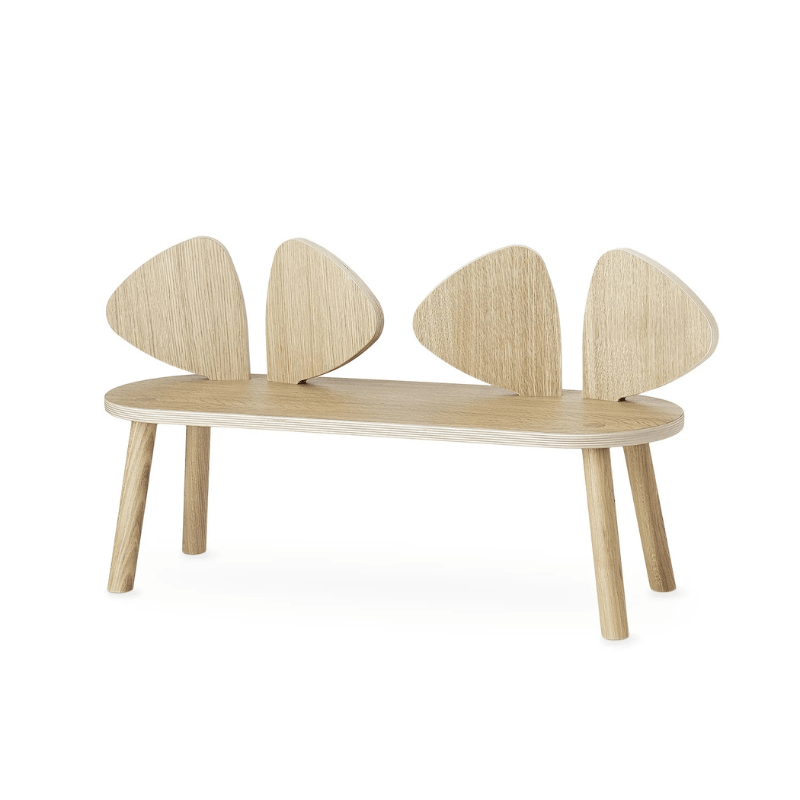Mouse Bench | Oak by NOFRED - Maude Kids Decor