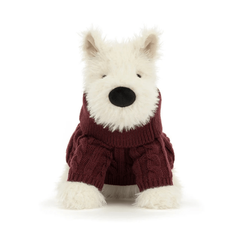 Munro Scottie Dog | Winter Jumper Outfit by Jellycat - Maude Kids Decor