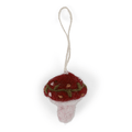 Mushroom Ornament with Embroidery by Én Gry & Sif - Maude Kids Decor