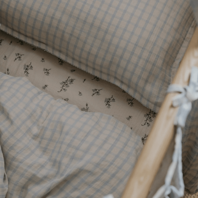 Muslin Fitted Crib Sheet | Bluebell by Garbo &amp; Friends - Maude Kids Decor