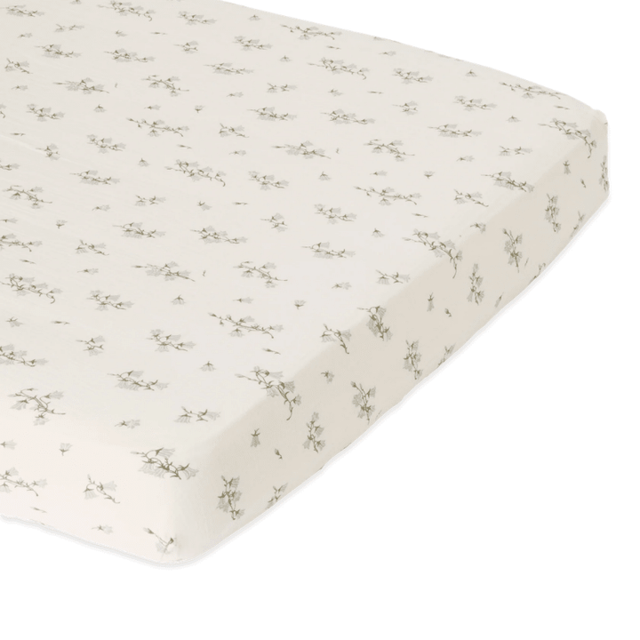 Muslin Fitted Crib Sheet | Bluebell by Garbo &amp; Friends - Maude Kids Decor