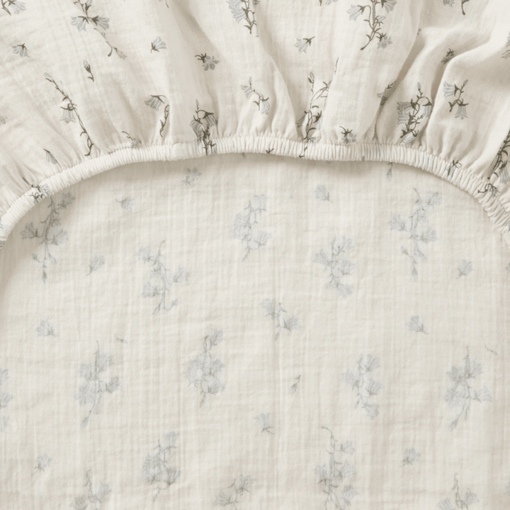 Muslin Fitted Crib Sheet | Bluebell by Garbo &amp; Friends - Maude Kids Decor