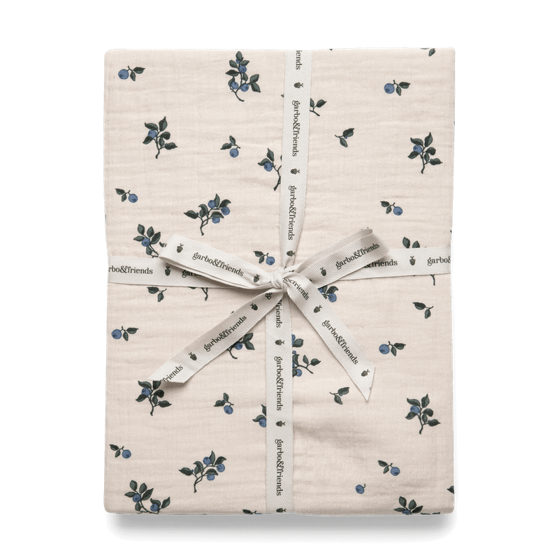 Muslin Fitted Crib Sheet | Blueberry by Garbo & Friends - Maude Kids Decor
