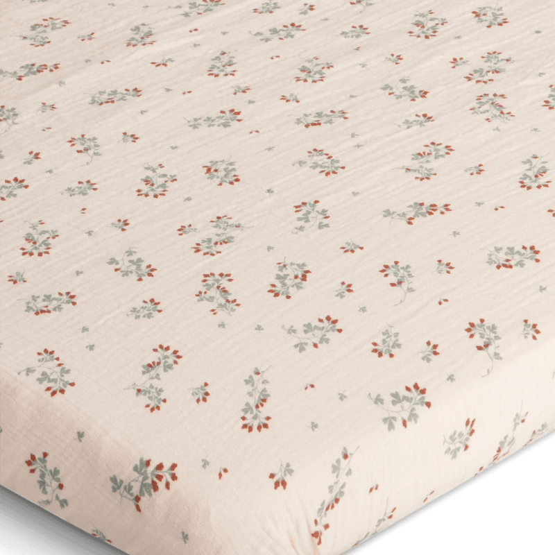 Muslin Fitted Crib Sheet | Clover by Garbo & Friends - Maude Kids Decor