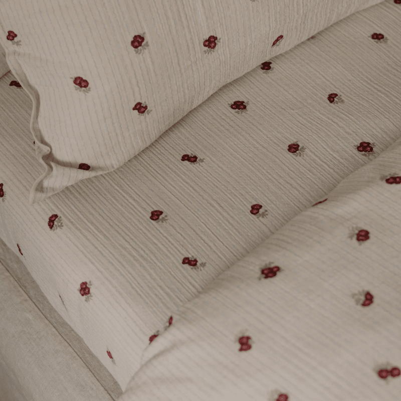 Muslin Fitted Crib Sheet | Rosehip by Garbo & Friends - Maude Kids Decor