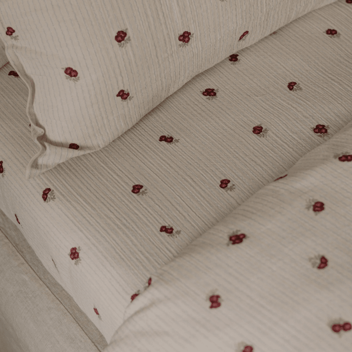 Muslin Fitted Crib Sheet | Rosehip by Garbo &amp; Friends - Maude Kids Decor