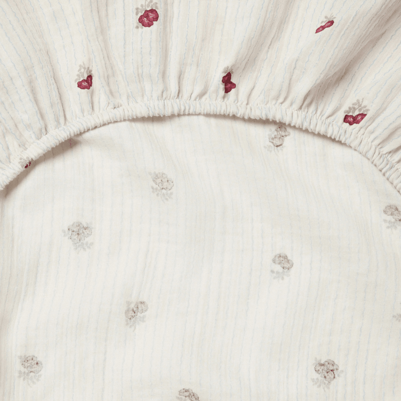 Muslin Fitted Crib Sheet | Rosehip by Garbo &amp; Friends - Maude Kids Decor