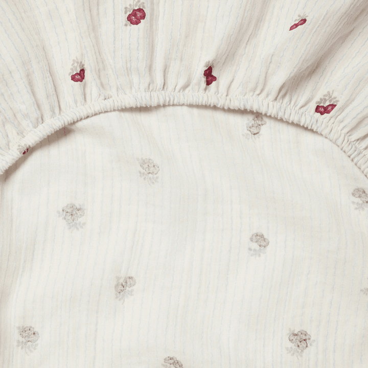 Muslin Fitted Crib Sheet | Rosehip by Garbo &amp; Friends - Maude Kids Decor