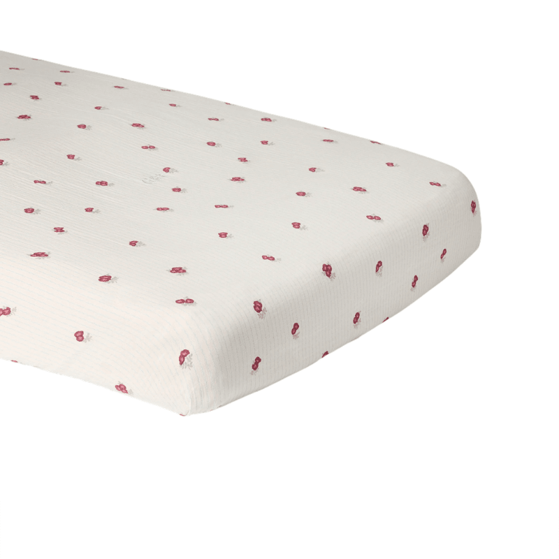 Muslin Fitted Crib Sheet | Rosehip by Garbo &amp; Friends - Maude Kids Decor