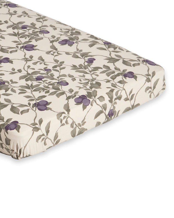 Muslin Fitted Single Sheet | Plum by Garbo &amp; Friends - Maude Kids Decor