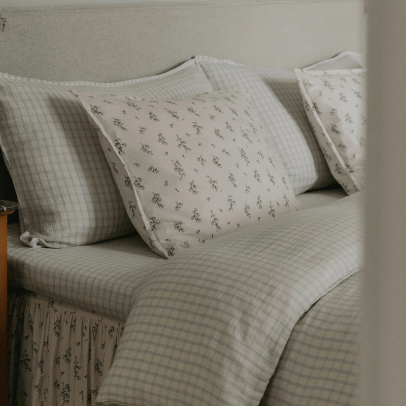 Muslin Single Pillowcase | Bluebell by Garbo & Friends - Maude Kids Decor
