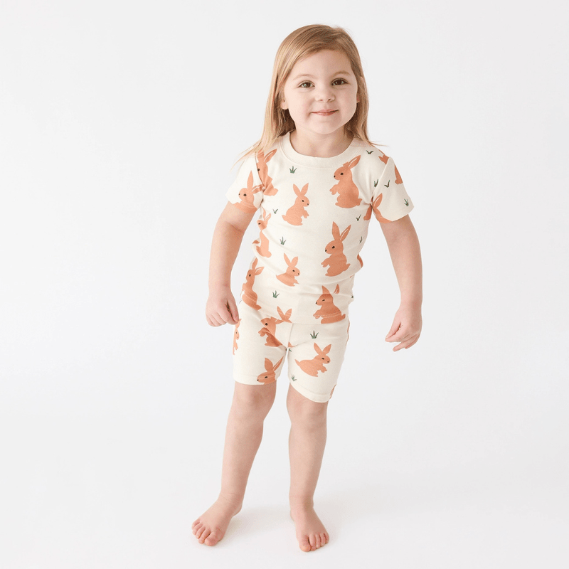 "My Jammies" Organic Summer Pyjamas | Brown Bunnies by Parade Organics - Maude Kids Decor