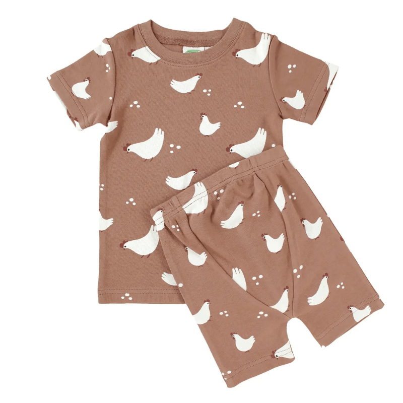 "My Jammies" Organic Summer Pyjamas | Chickens by Parade Organics - Maude Kids Decor