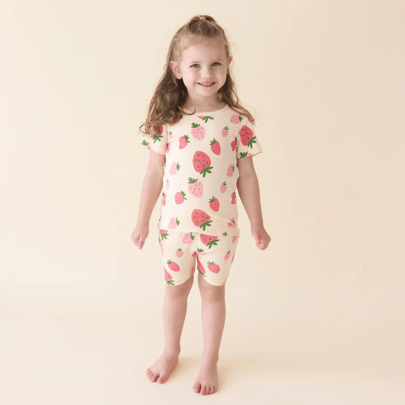 "My Jammies" Organic Summer Pyjamas | Strawberries by Parade Organics - Maude Kids Decor