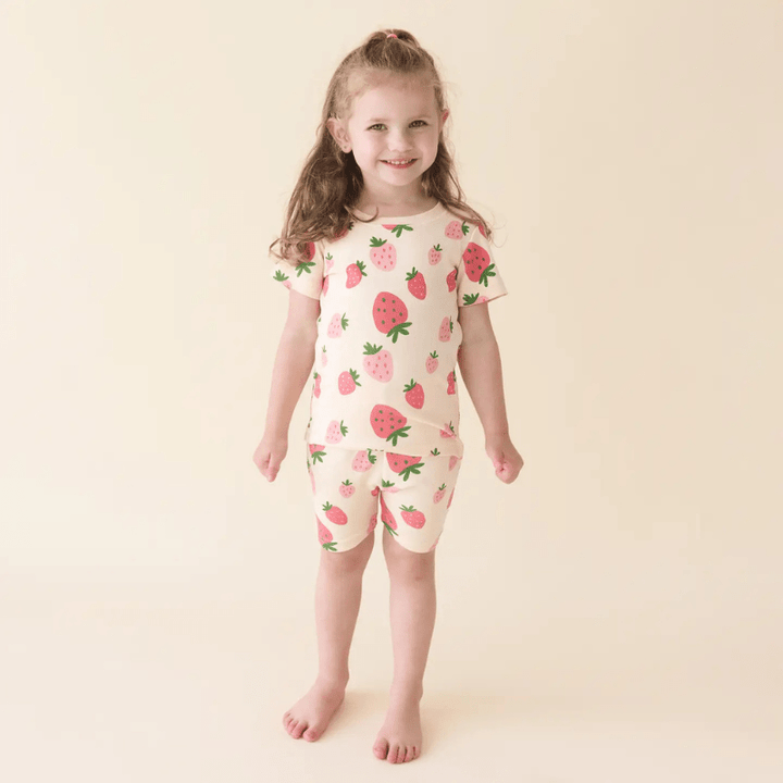 "My Jammies" Organic Summer Pyjamas | Strawberries by Parade Organics - Maude Kids Decor