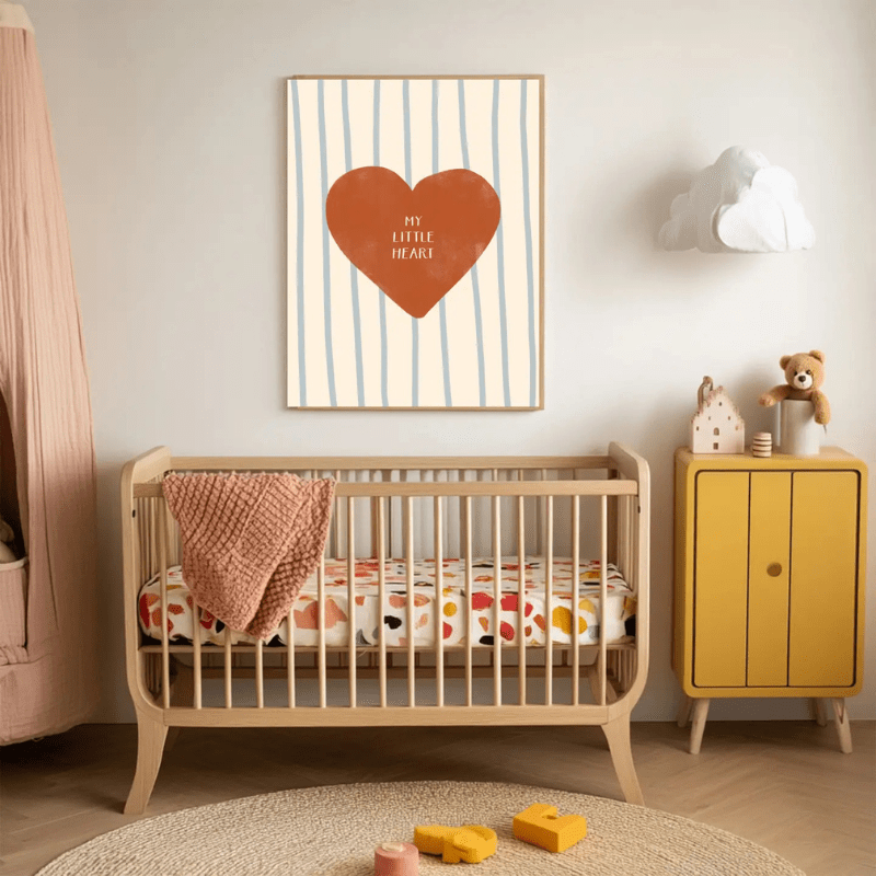 My Little Heart Quote Nursery Art Print by Kumo Art Prints - Maude Kids Decor